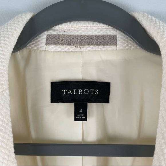 TALBOTS CLASSIC BLAZER | Ivory | Size 4 - Picture 4 of 4
